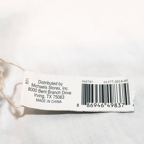 Snowman Plush Cedar Lodge Ornament 4" Christmas Michaels Stores Shabby Chic - Picture 7 of 8